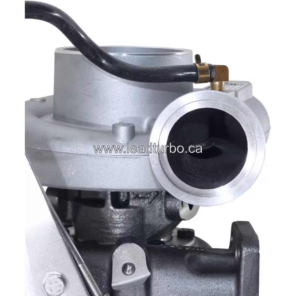 Turbocompresseur 4025225 HX40W avec carter compresseur argenté et carter turbine gris foncé