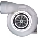 Turbocompresseur 6505-67-5010 avec carter compresseur argenté et carter turbine gris