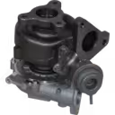 Vue inférieure du turbocompresseur 14411AW40A montrant le corps turbine et les lignes d'huile