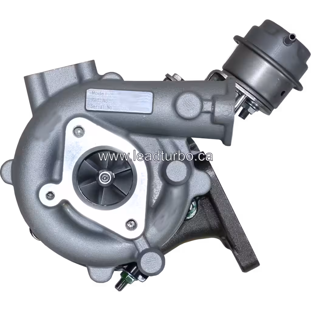 Vue avant du turbocompresseur GT1849V 14411AW40A montrant la roue compresseur