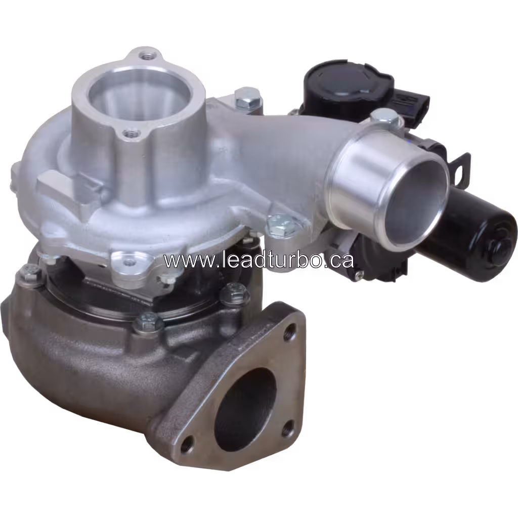Vue avant du turbocompresseur 17201-0L071 Toyota Fortuner