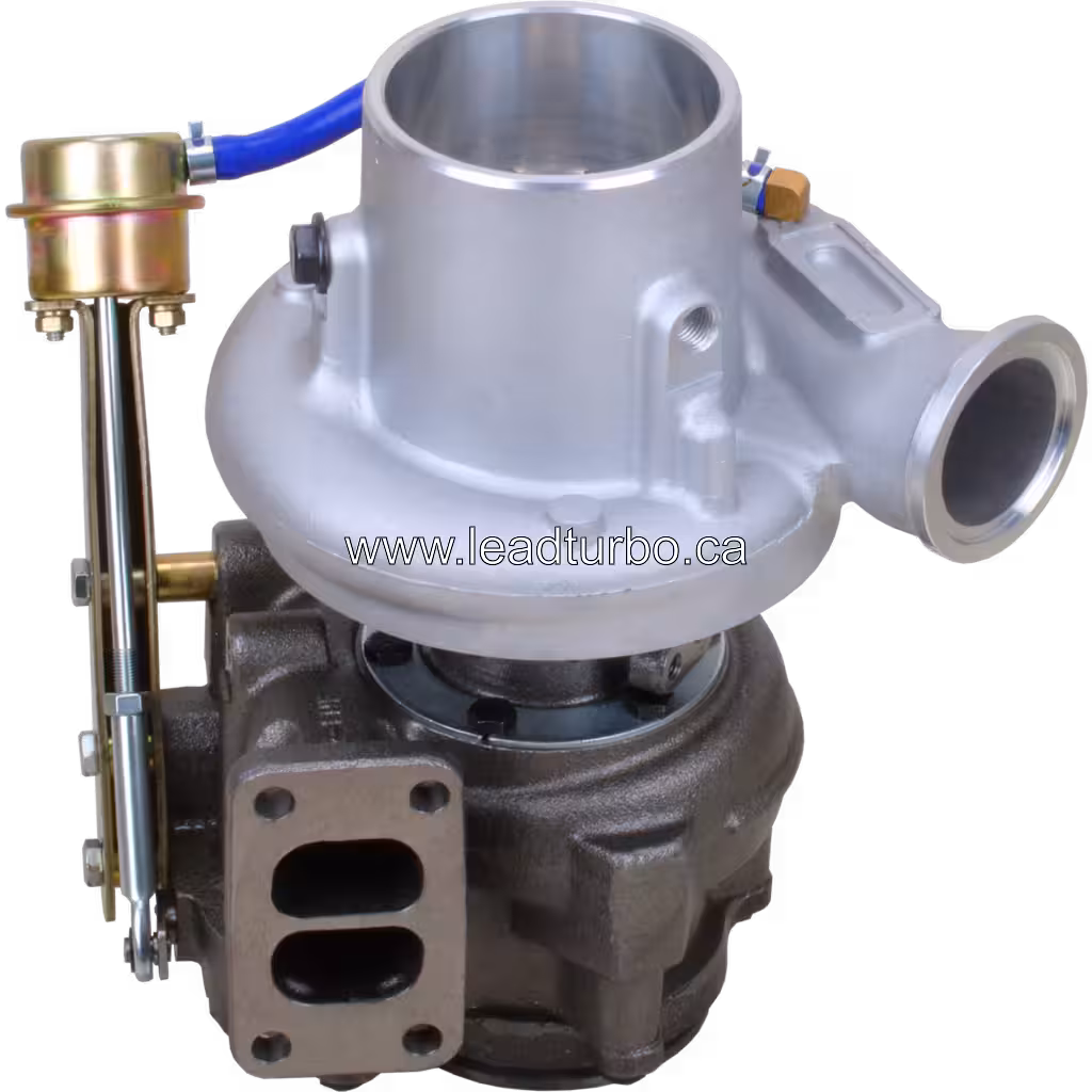 Vue avant du turbocompresseur Cummins pour Komatsu PC300
