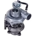 Vue avant du turbocompresseur Isuzu 4JB1