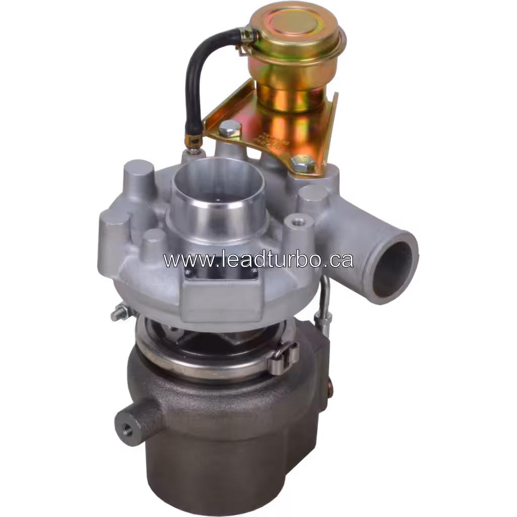 Vue latérale du turbocompresseur moteur 4D34