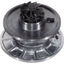 Bottom view of turbine wheel on 17201-0L040 replacement core
