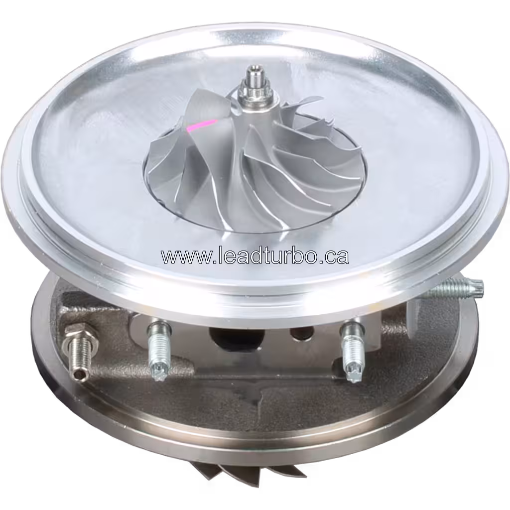 Top view of compressor wheel on Toyota Hilux 1KD-FTV turbo core