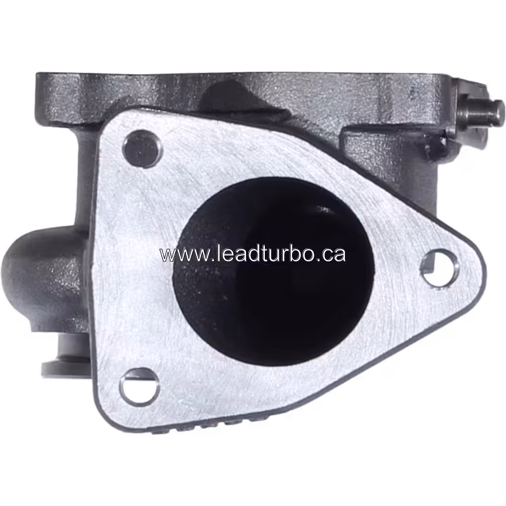 17299-67010 CT12B turbine housing front view with triangular flange