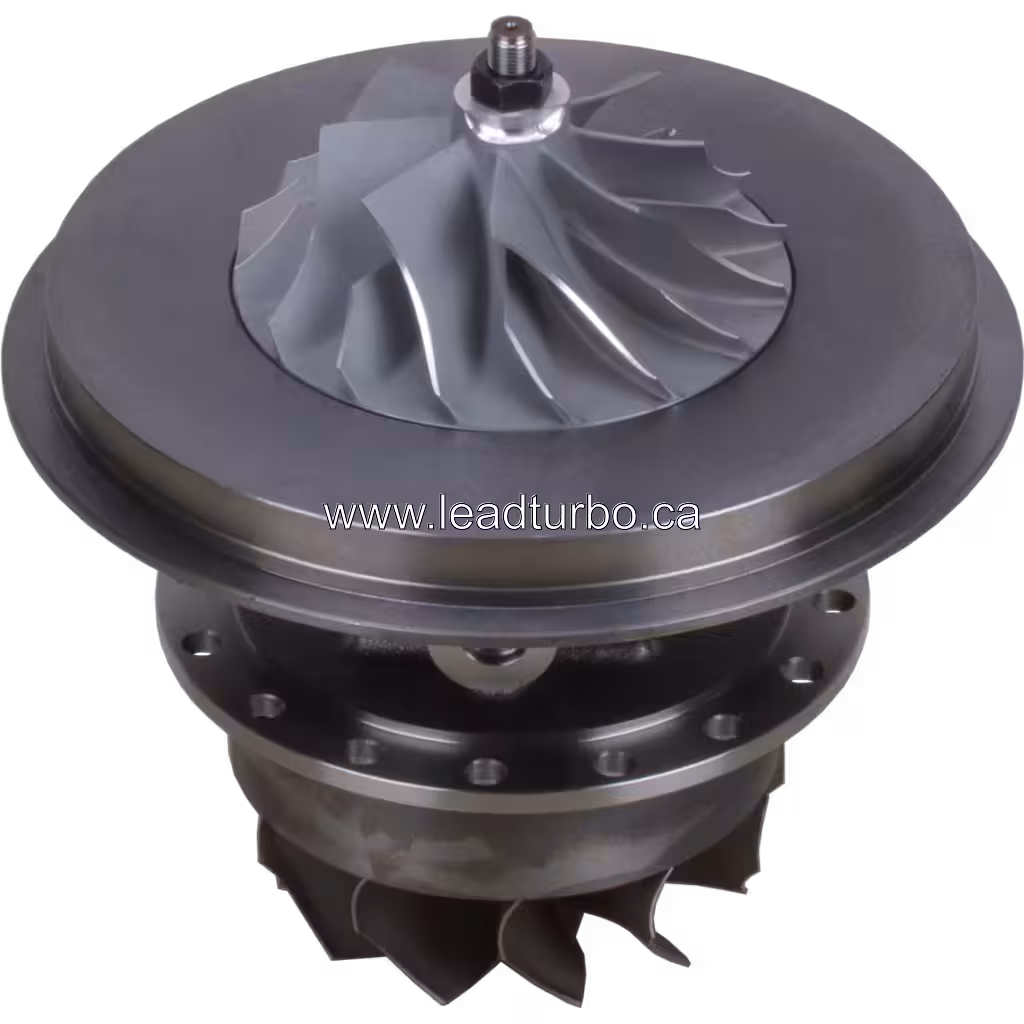 4027083 turbo core top view with central bearing housing and flange