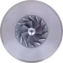 4027825 HX35W turbo core front view showing compressor wheel and bearing housing