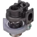 4046567 turbocharger bottom view with turbine outlet flange