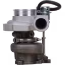 4046567 HX27W turbocharger front view with grey compressor housing