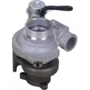 HX27W turbocharger top view showing actuator and cable loop