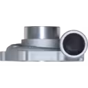 408566-0028 TO4B46 compressor housing front view with machined bore