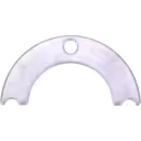 431518-0001 GT2256MS turbocharger clamp plate front view