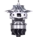 447450-0057 TB4142 turbocharger core front view with silver turbine wheel