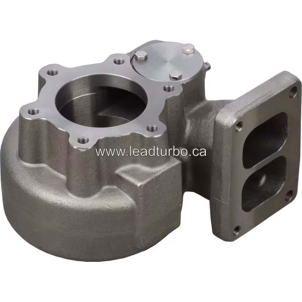 Cast metal turbine housing for IVECO Cursor 13 with circular inlet