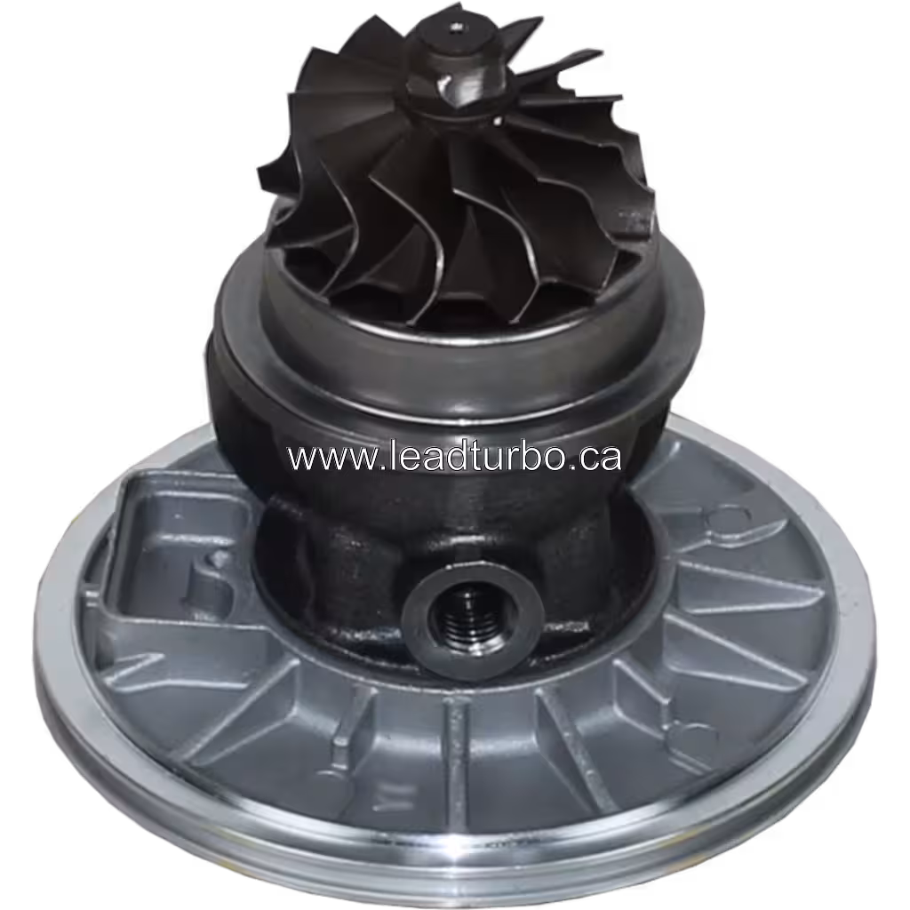 53167100010 turbo core bottom view showing turbine wheel and radial ribs