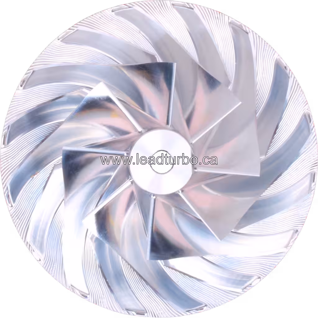 Aftermarket HE500VG Compressor Wheel Side View