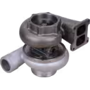 6502-52-5040 turbocharger bottom view showing turbine housing and compressor housing