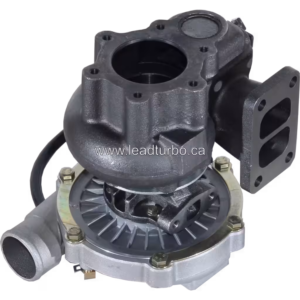 709942-5001 Turbocharger bottom view with radial cooling fins