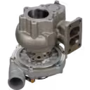 Bottom 45-degree view of 709942-5009 turbocharger assembly