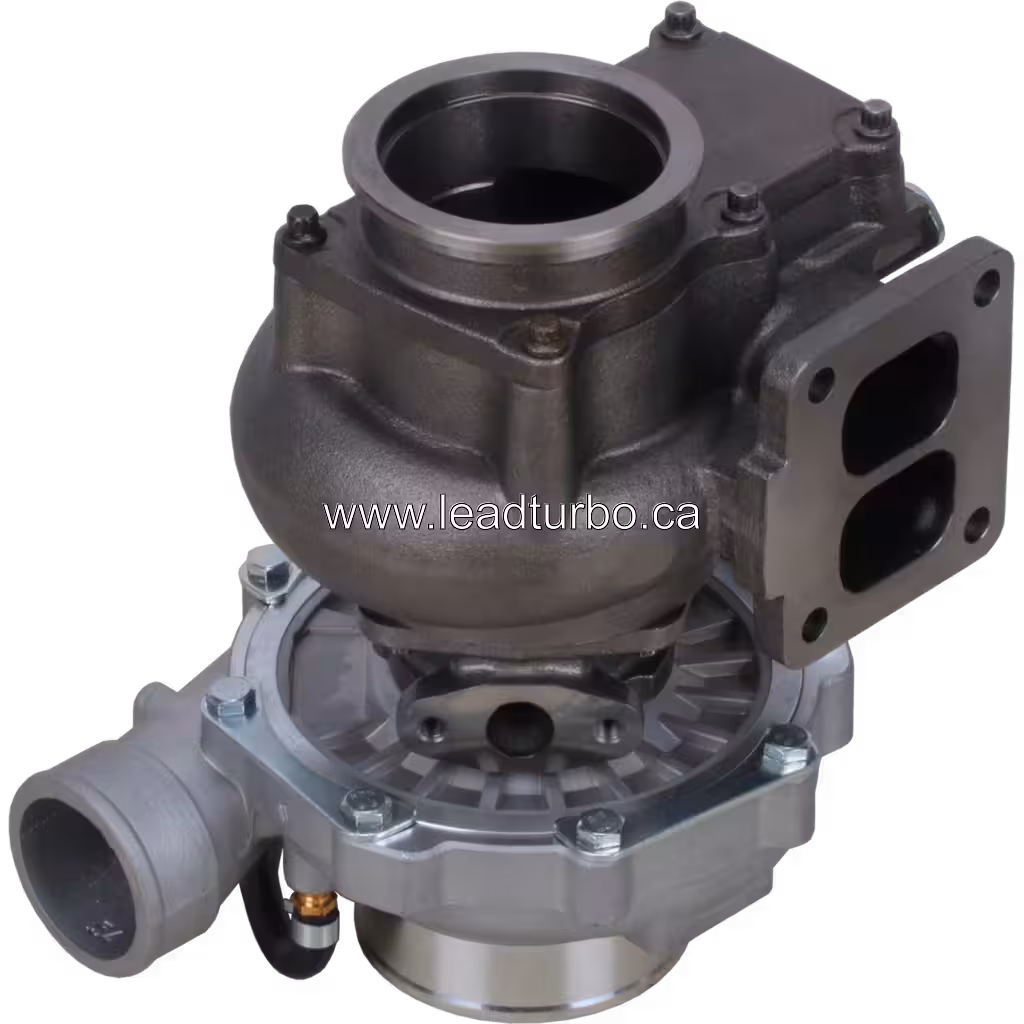 Top view of 734056-0003 turbocharger for Yutong Bus YC6112ZLQ engine application