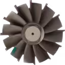Top view of GTB4708BLN turbine wheel assembly for CAT 3508B
