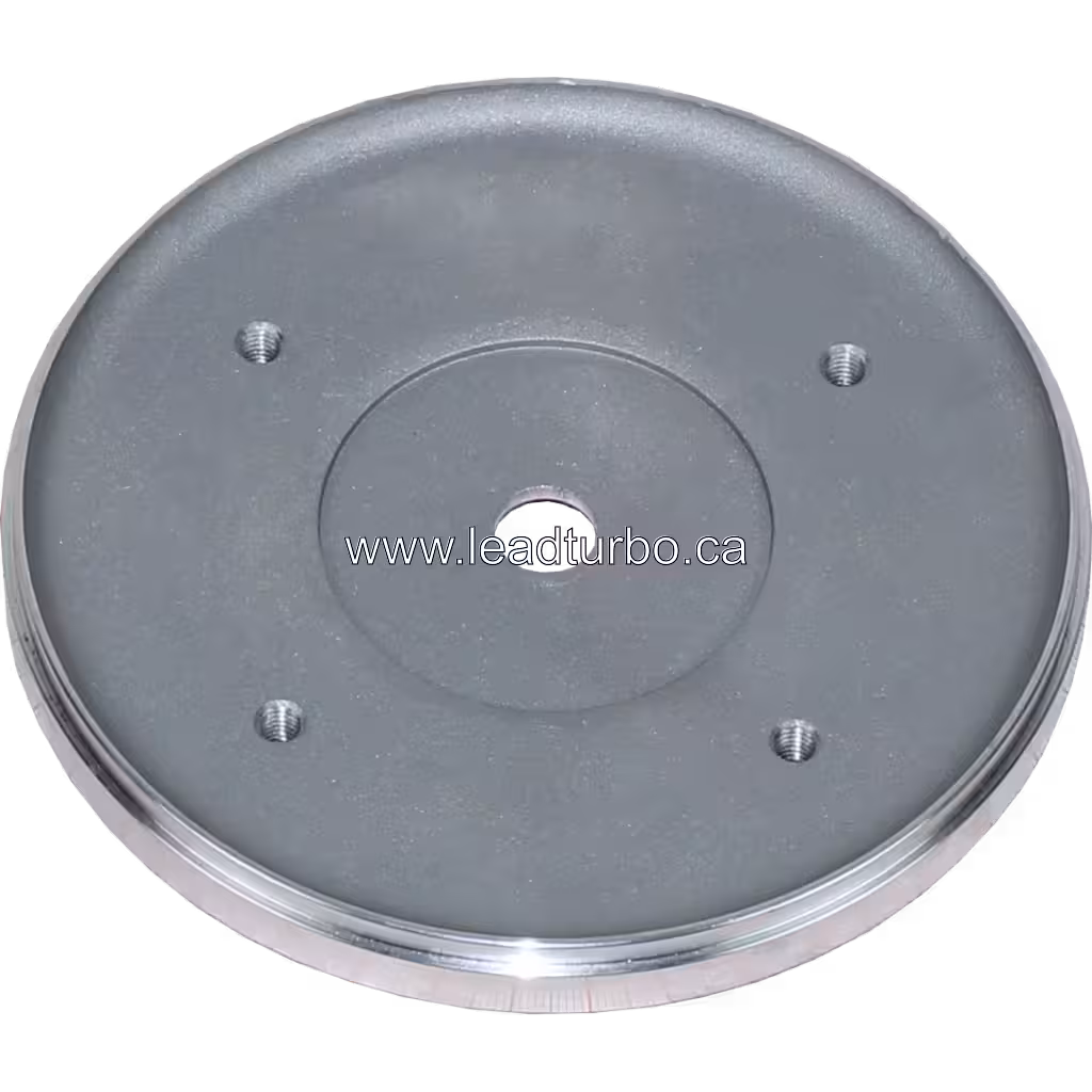 Back plate métal usiné avec ailettes radiales pour turbo J96