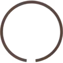 Bague de piston 3523412 vue de dessus, finition mate