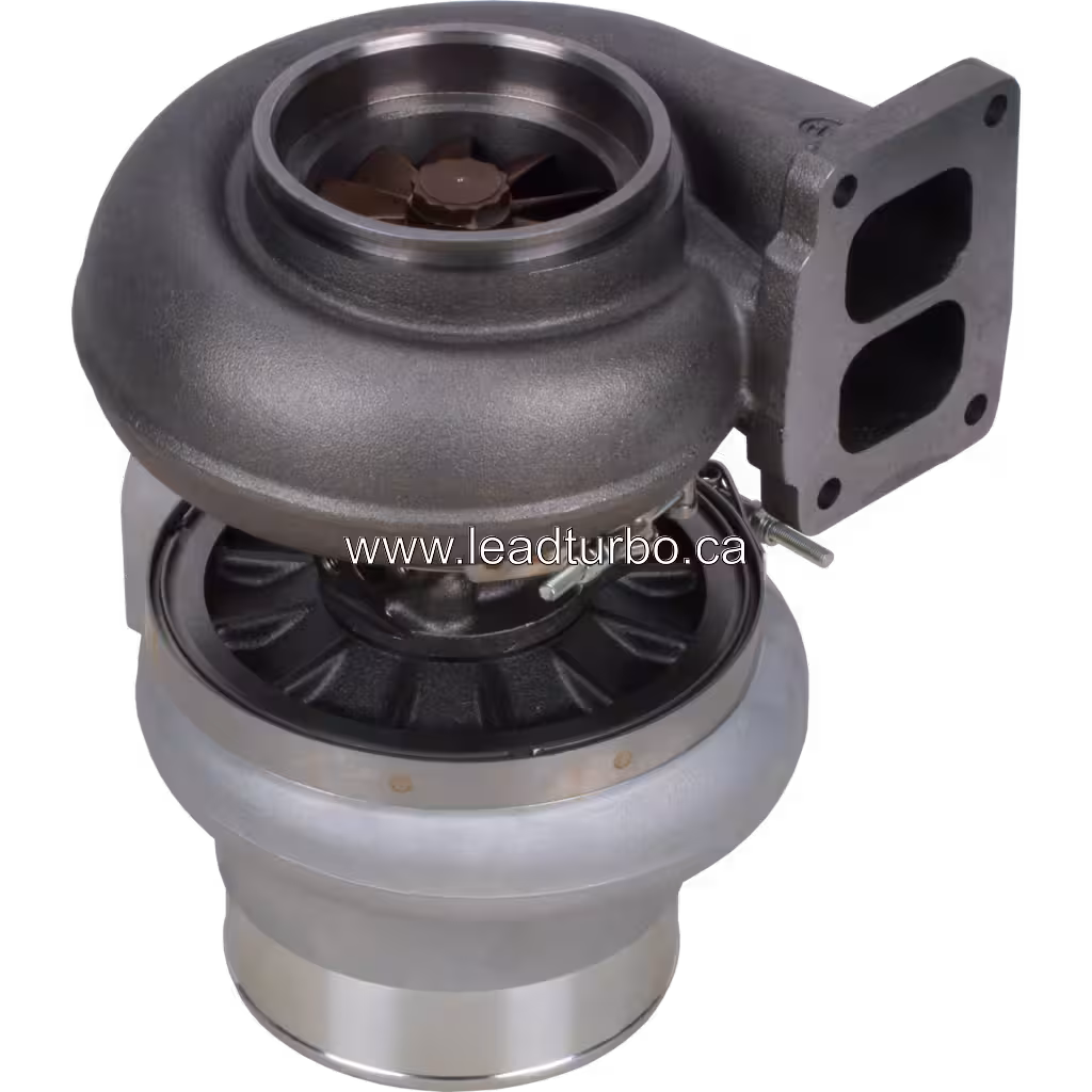 CAT 3408 engine turbocharger side view