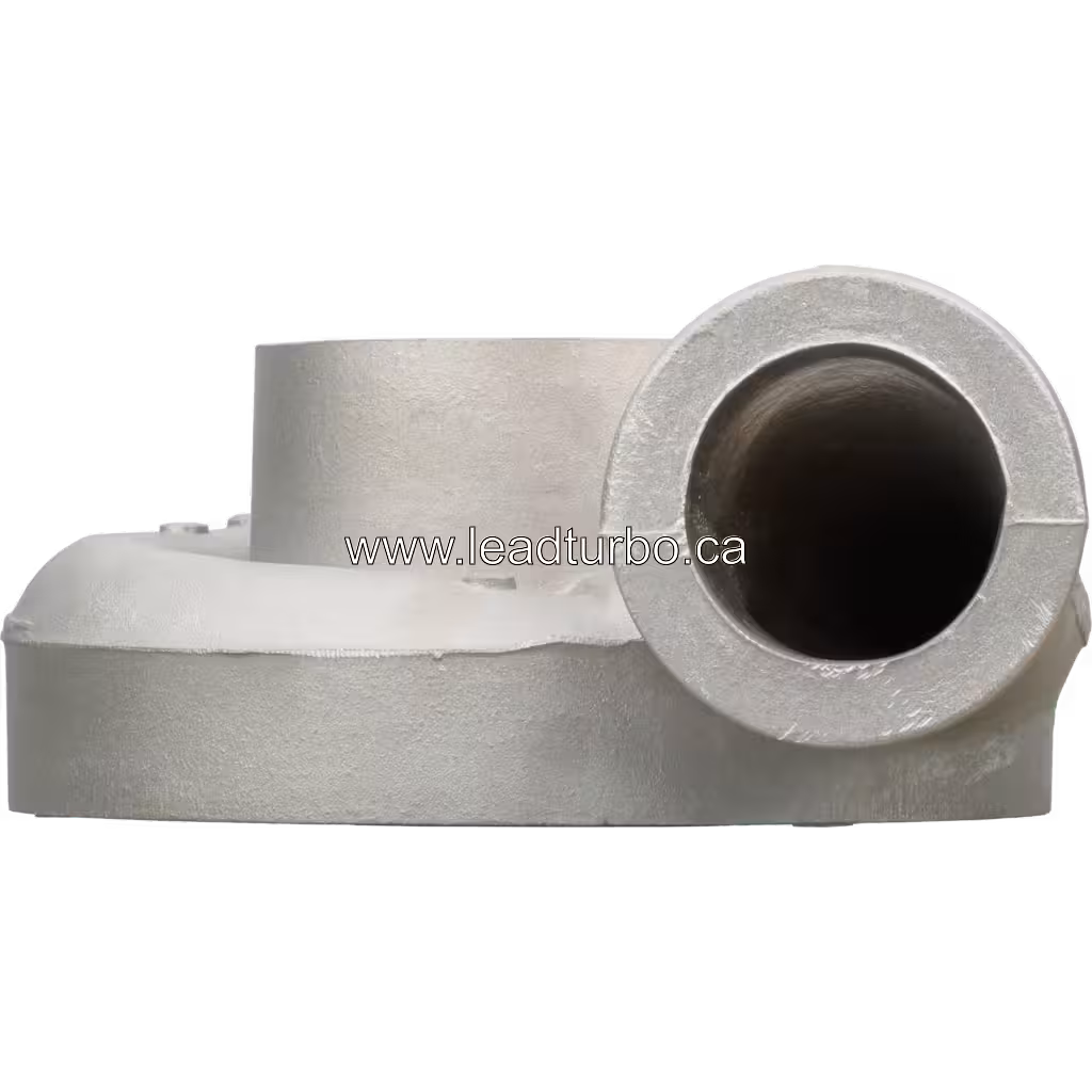 Carénage de compresseur 3534252-CAST HX60W en métal gris clair, vue avant