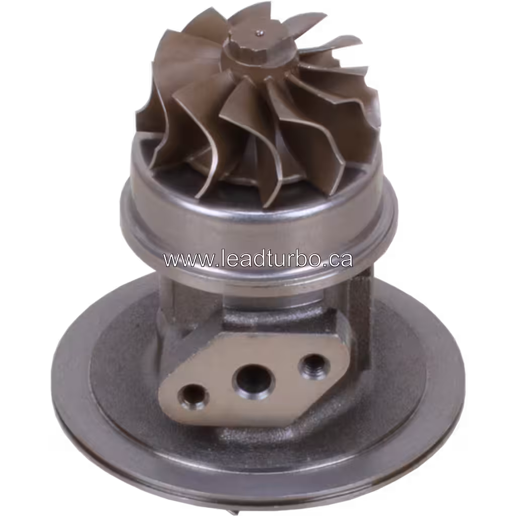 Core 315707 S2B, vue de dessous à 45 degrés avec axe central et support