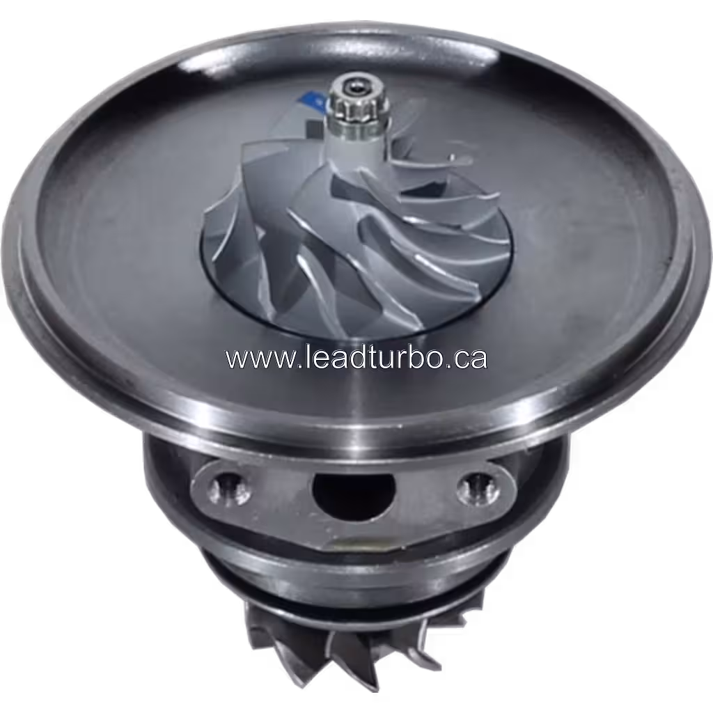 Vue de dessus à 45 degrés du core turbo RHF4-660011P10 pour Mitsubishi 4D5CDI