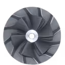 Roue de compresseur TD05HR-16G6 10 5T vue à 45 degrés, surface usinée