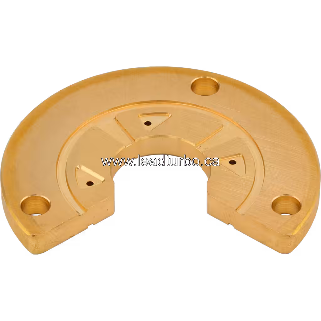 Thrust bearing BTL7510 avec trois trous filetés externes, vue de dessus à 45 degrés