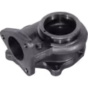 Turbine housing 17299-67010 avec mécanisme interne visible, vue de bas en haut