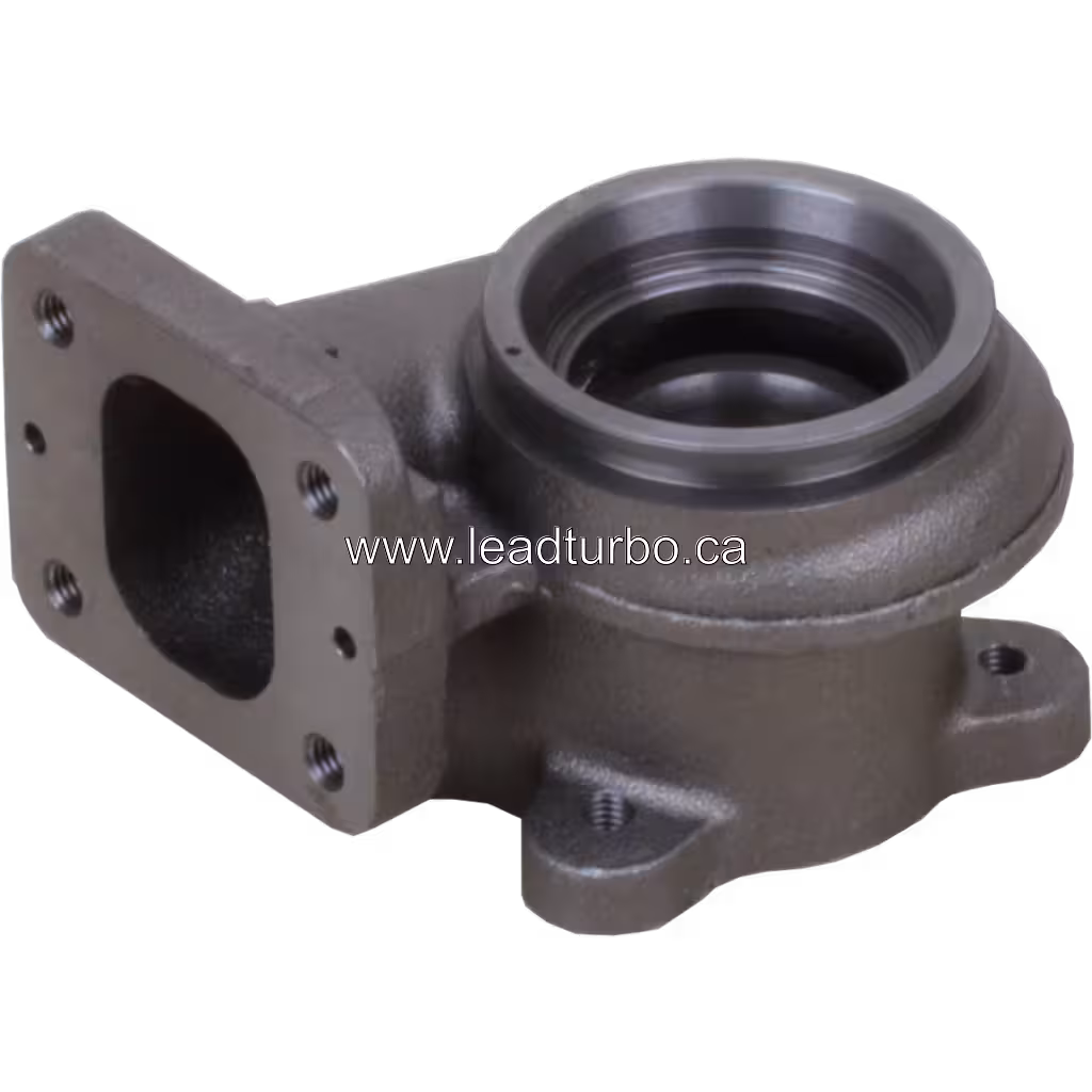 Turbocharger turbine housing component side view