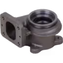 Turbocharger turbine housing component side view