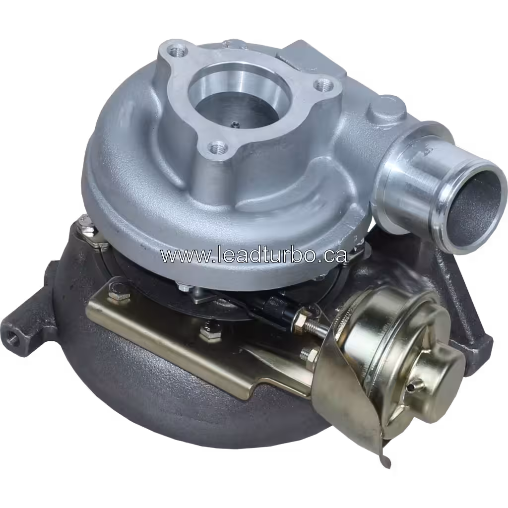Turbocompresseur Nissan ZD30ETI 14411VC100-2 vue de dessus à 45 degrés