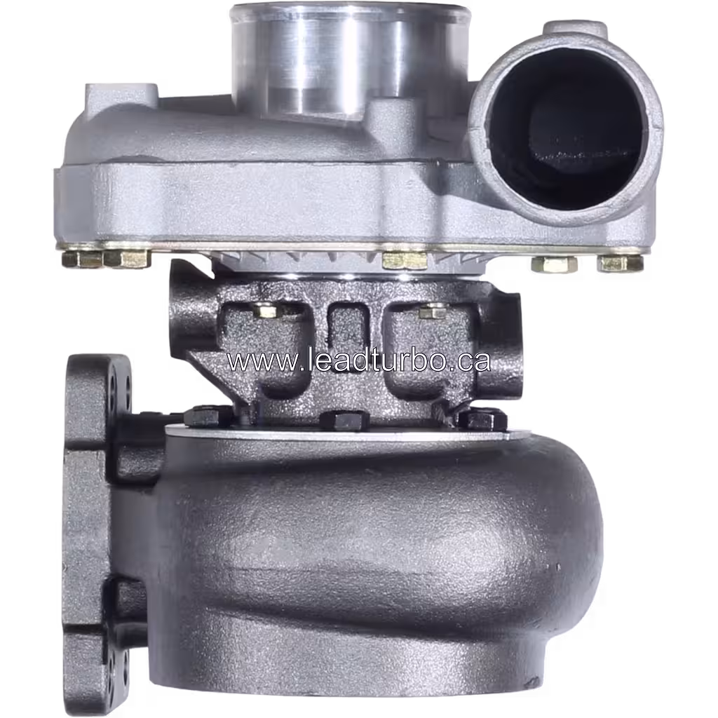 Turbocompresseur 2674A148 TO4E35 vue avant avec carter compresseur argenté