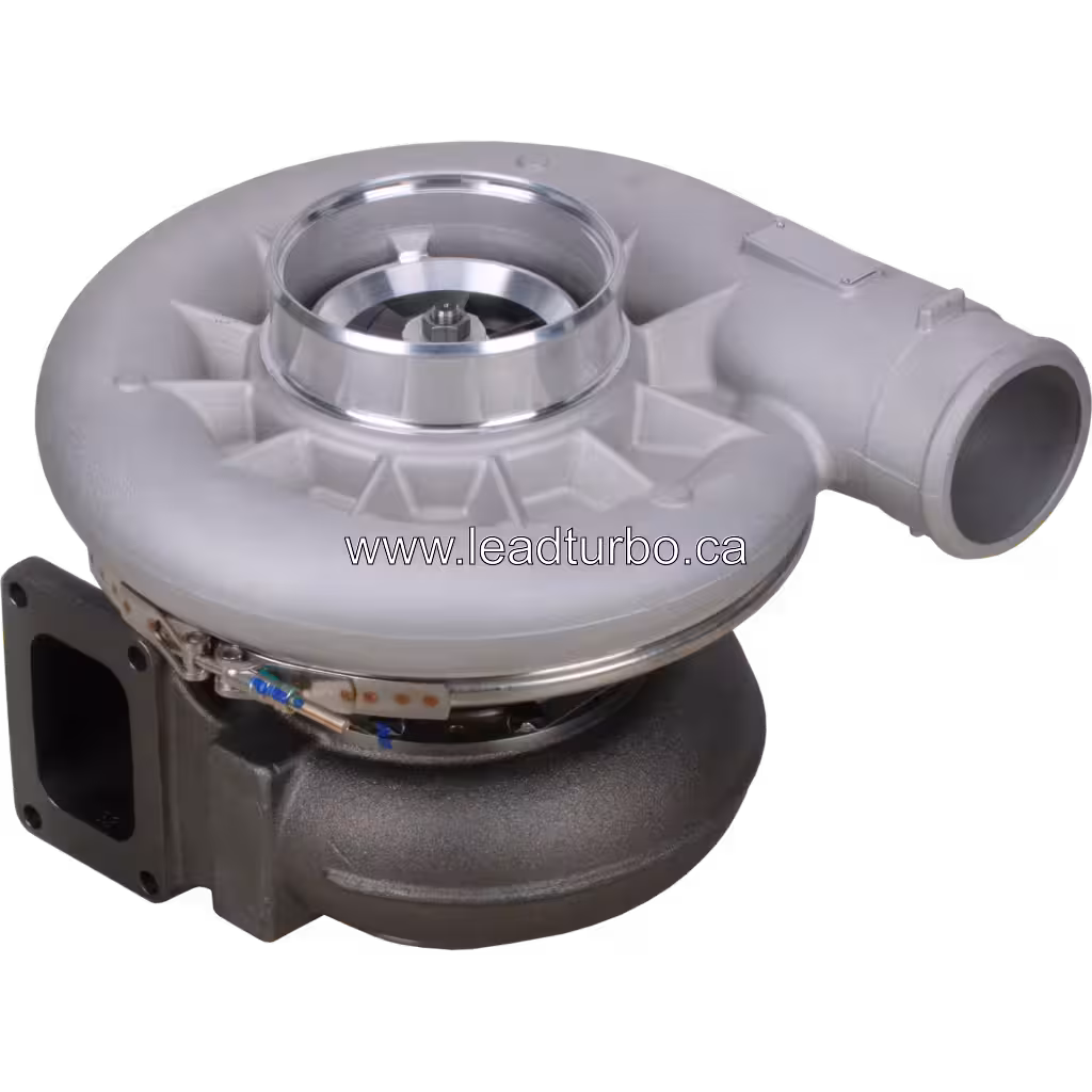 Turbocompresseur 3592520 HX82 pour Cummins QST30 1341HP 45 degree view