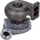 Turbocompresseur 466588-5003 vue inférieure avec ailettes de refroidissement radiales