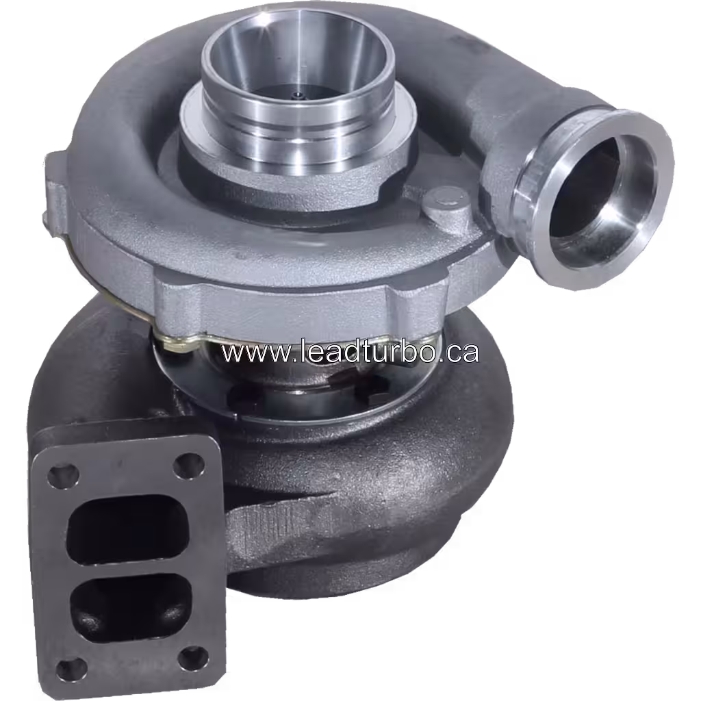 Turbocompresseur 466588-5003 vue supérieure avec carter compresseur poli