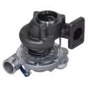 Turbocompresseur GT2556 avec flaque carrée d'échappement, vue du bas