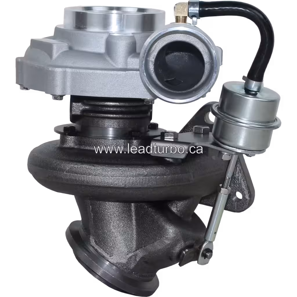 Vue avant du turbocompresseur GT25S 754743-0001 montrant la roue compresseur