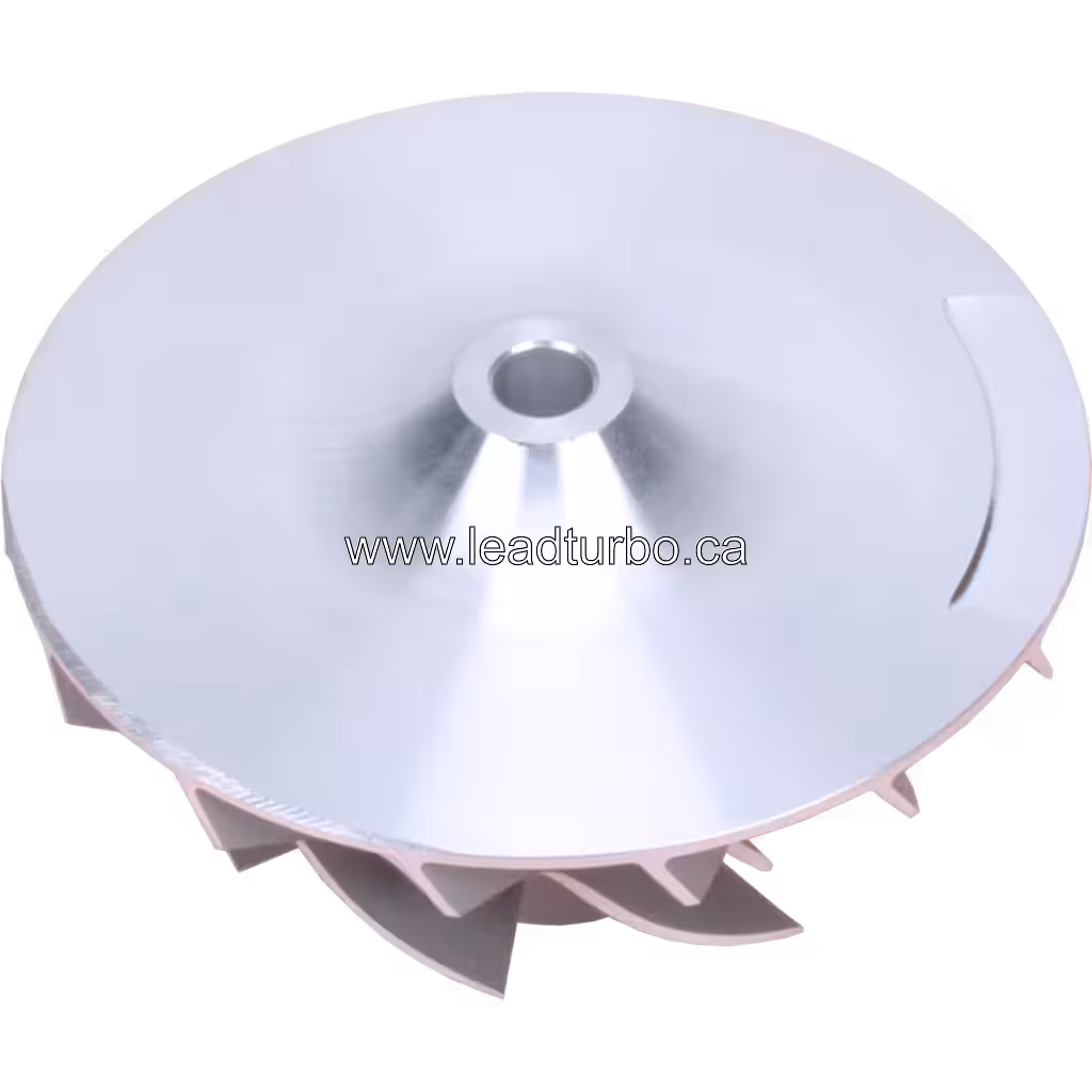 166384 turbocharger compressor wheel bottom view showing backplate
