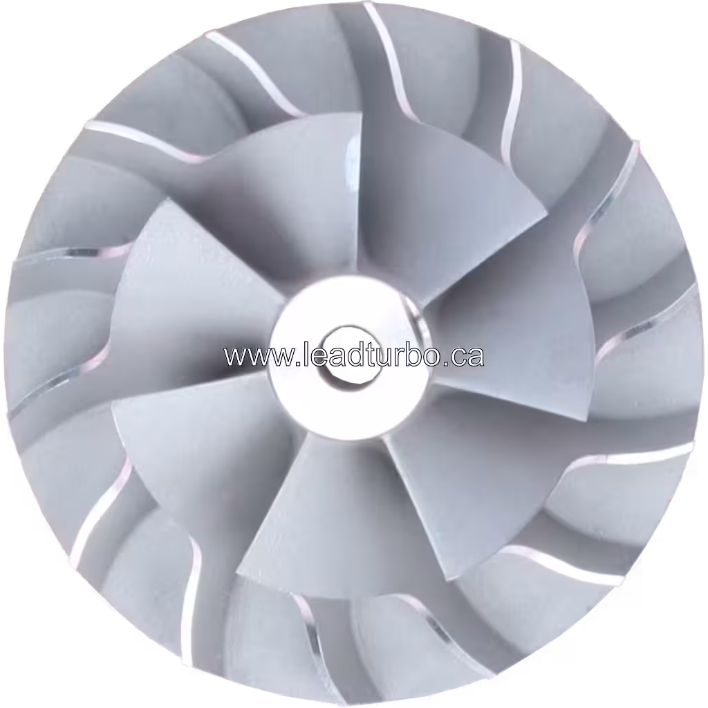 166384 S2ESL105 Compressor Wheel for CAT 3116T Turbocharger top view