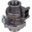 20738765 turbocharger bottom view showing turbine exhaust flange