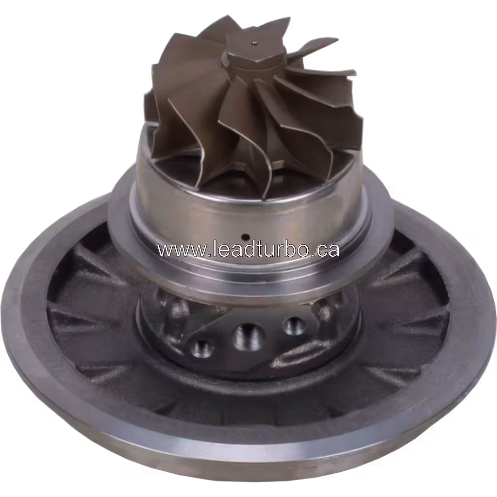 45-degree bottom view showing turbine wheel and housing of FOR 247-2964 core