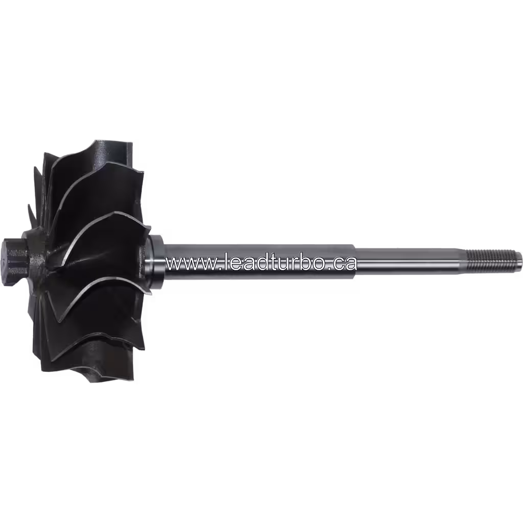 3523202 TW turbine wheel side view with threaded shaft